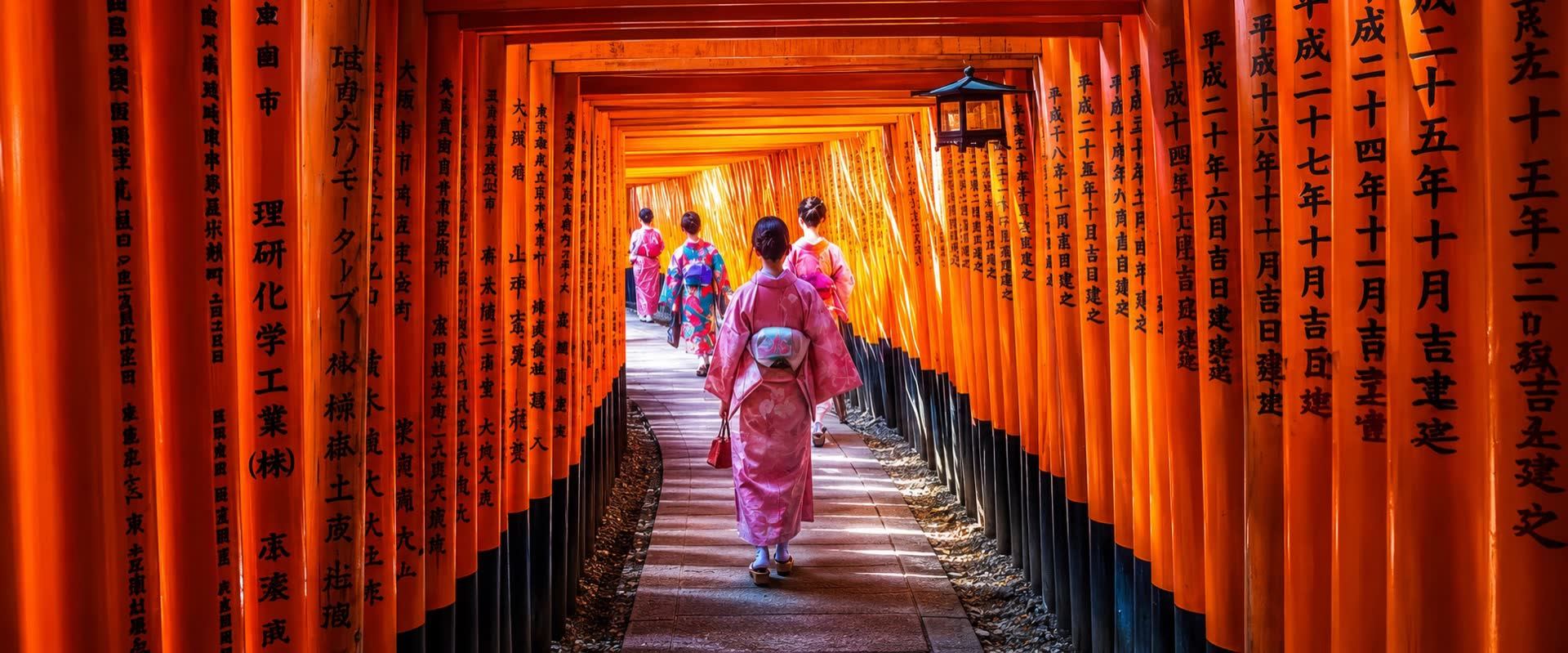 Endless red torii gates of Fushimi Inari Shrine, Kyoto — Japanify Tours walking tour